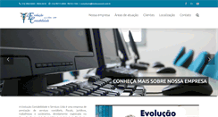 Desktop Screenshot of evolucaocont.com.br
