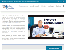 Tablet Screenshot of evolucaocont.com.br